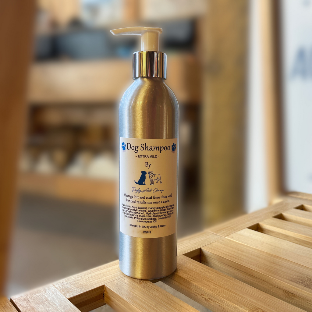 Mild sensitive organic dog shampoo